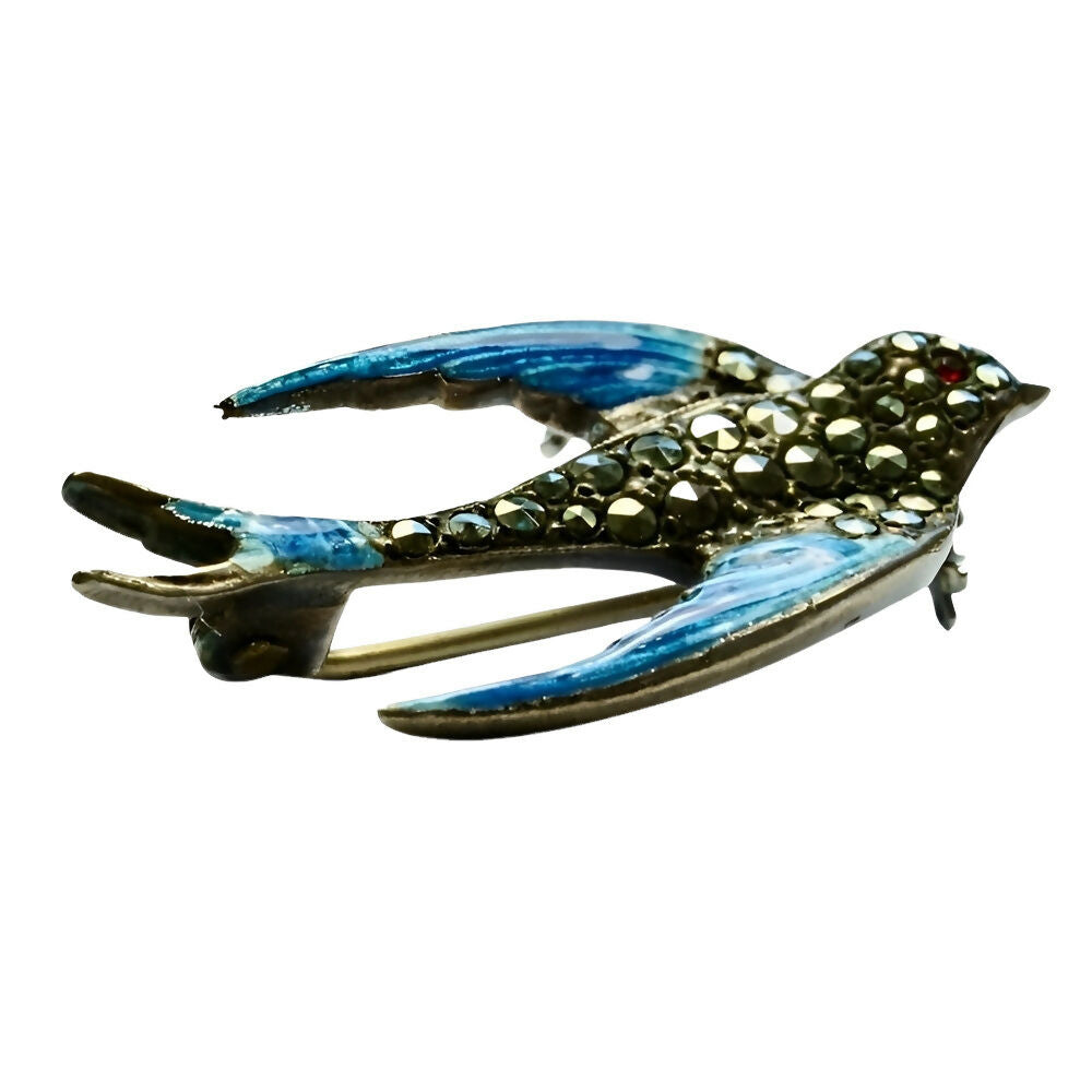 sterling-silver-marcasite-blue-enamel-swallow-bird-brooch-circa-1930s-2p