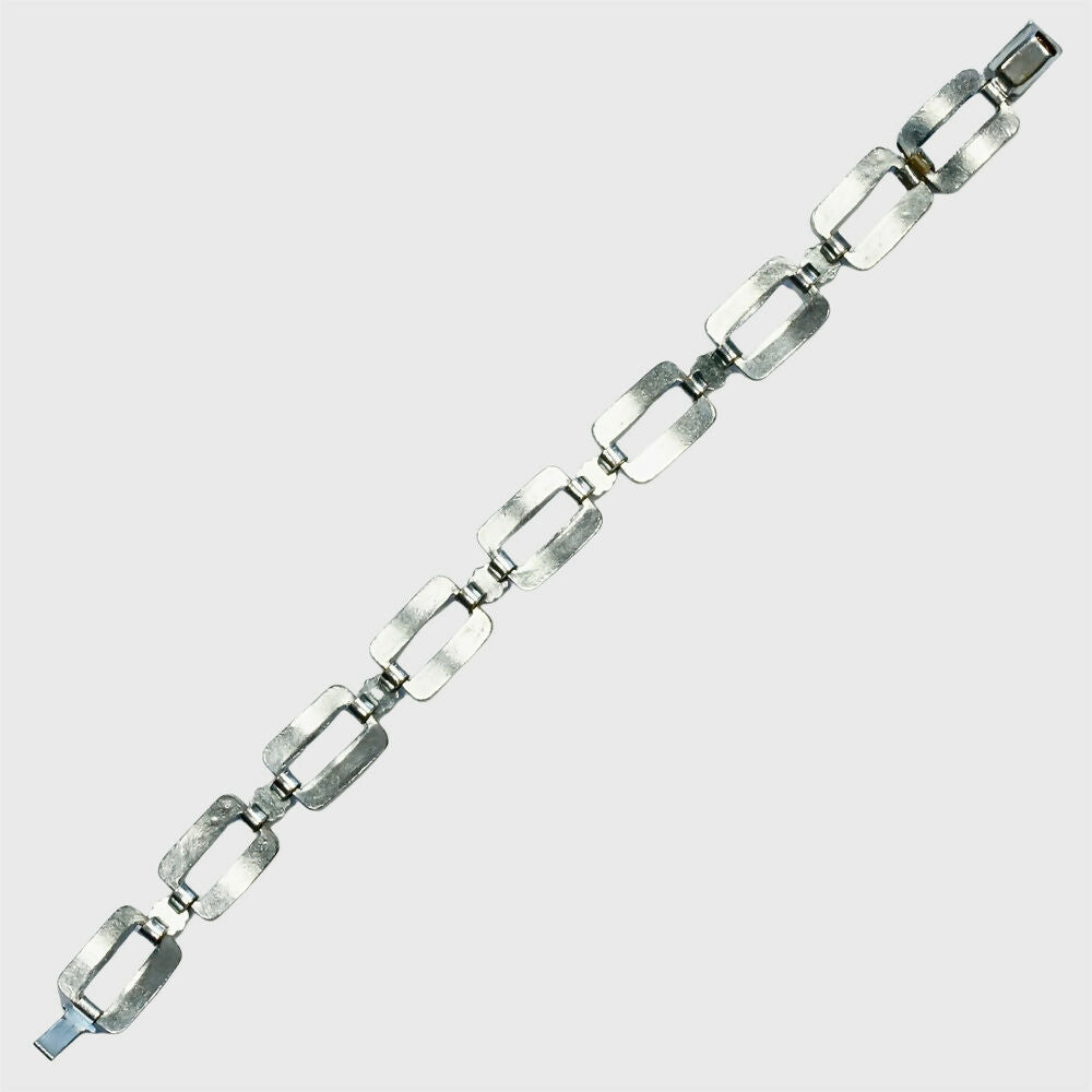 silver-tone-rectangular-link-bracelet-with-plain-clear-crystals-and-round-crystals-links-5p