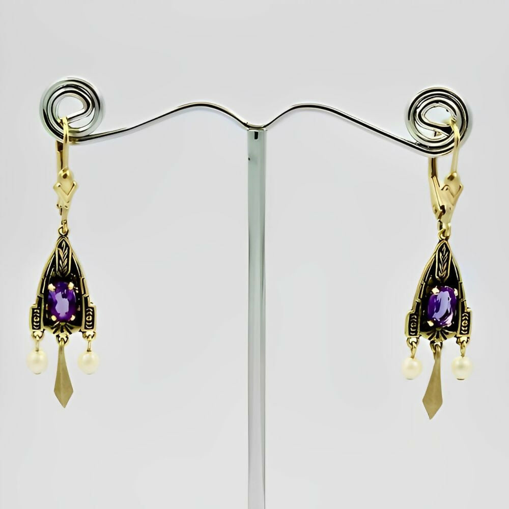 jjt-14k-gold-cultured-pearl-and-purple-stone-leverback-earrings-5z