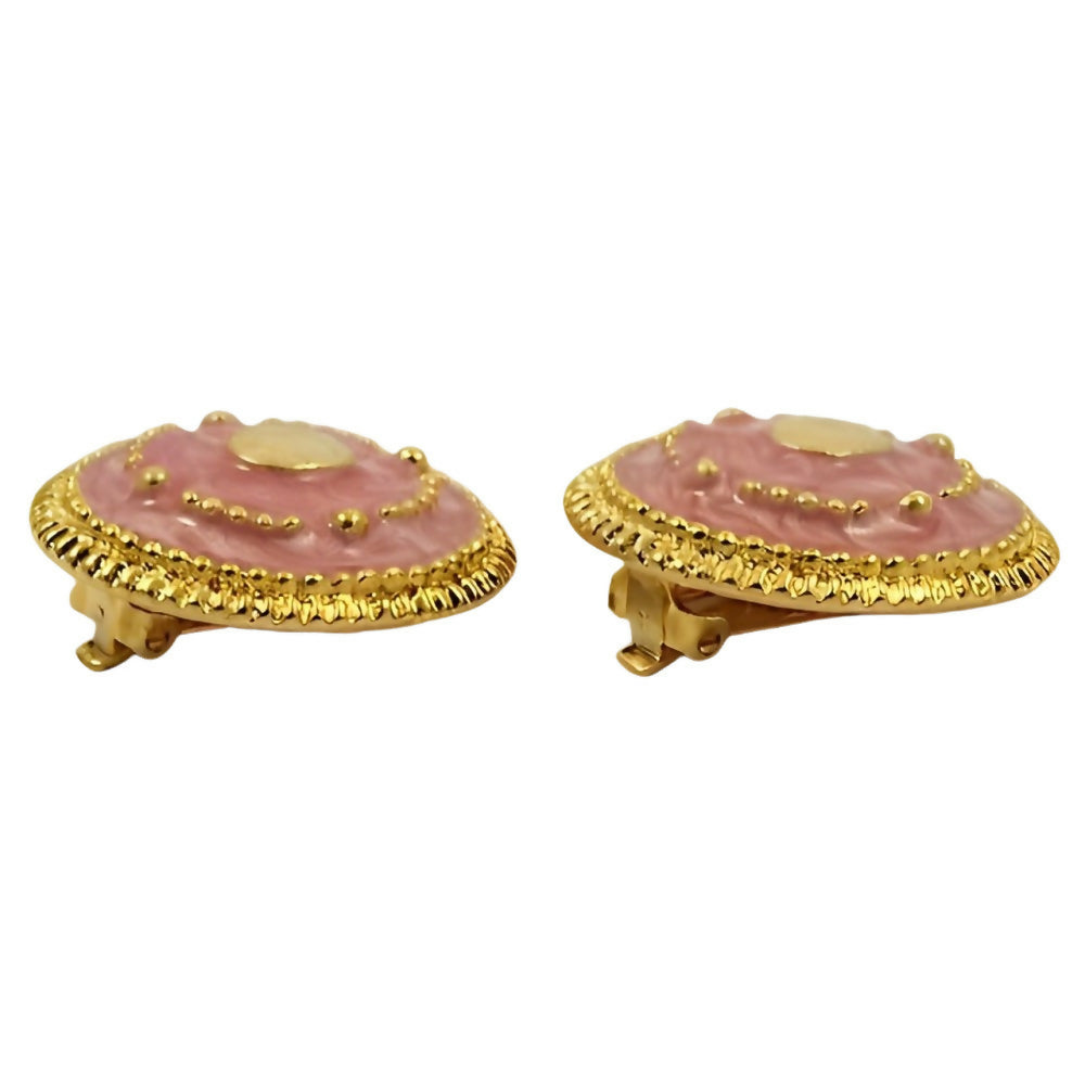 gold-plated-and-pink-enamel-clip-on-earrings-circa-1980s-2z(1)