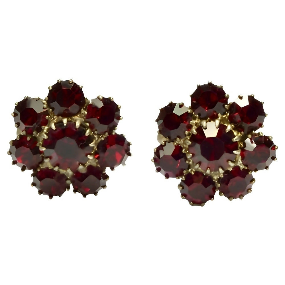 gold-plated-cufflinks-with-faceted-ruby-red-glass-rhinestones-1p