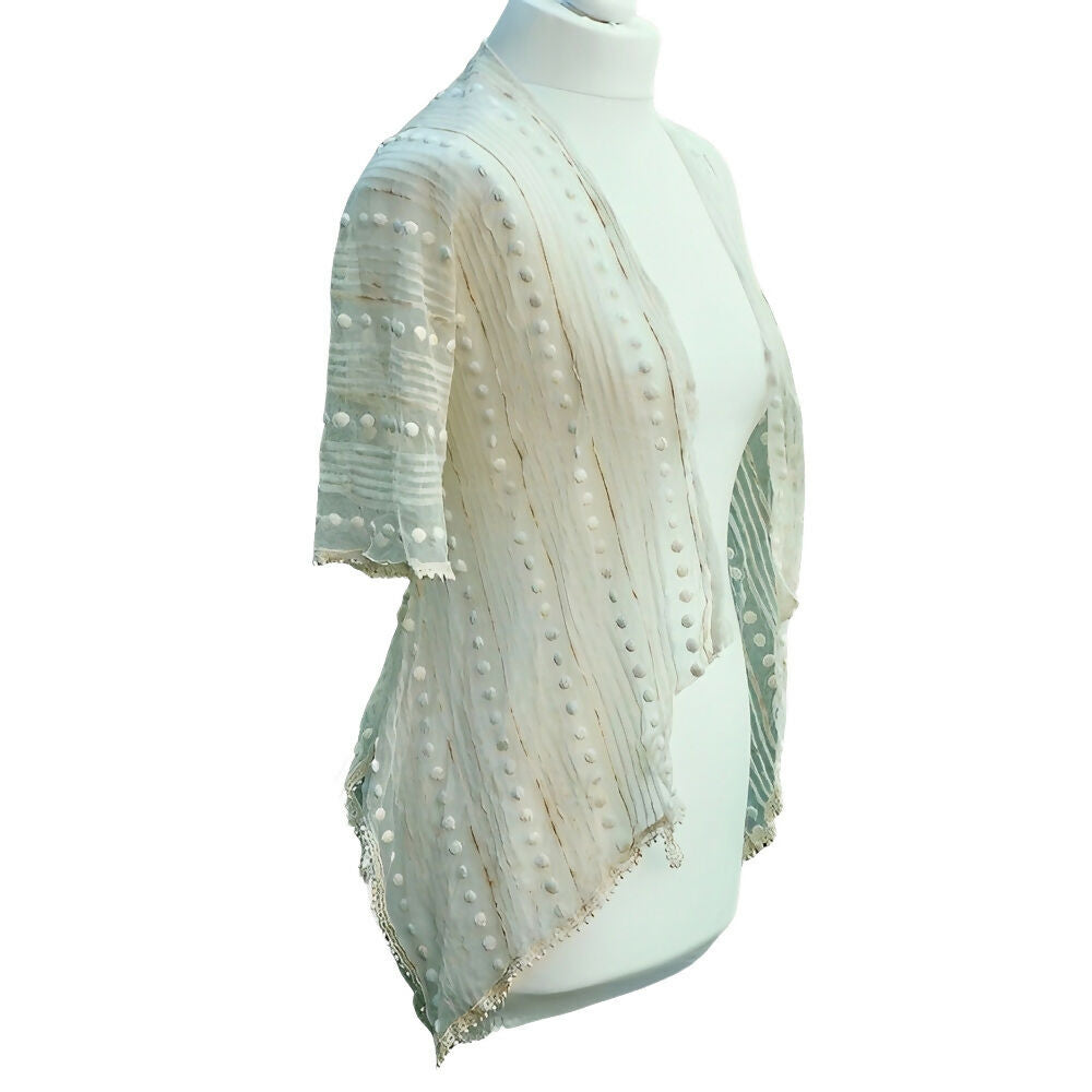 antique-cream-net-lace-jacket-with-pleated-and-fabric-circle-design-2p