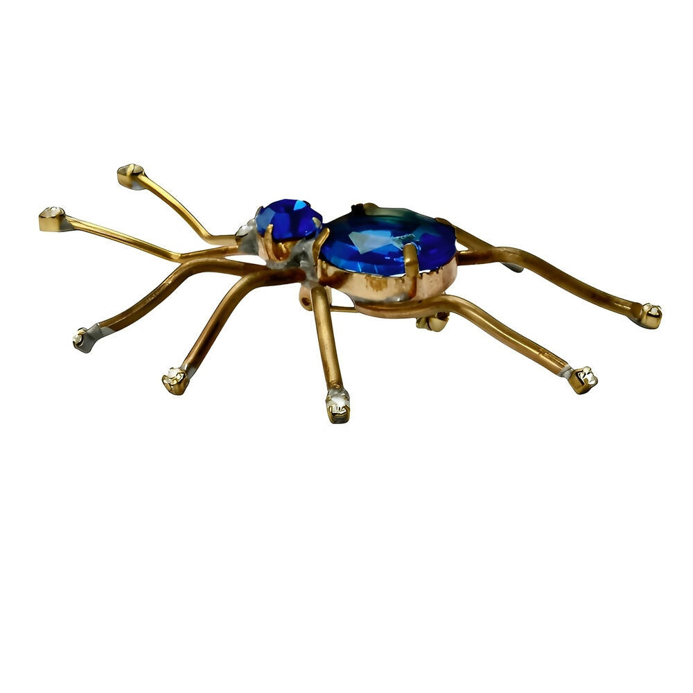 gold-tone-blue-and-clear-rhinestone-spider-brooch-4p