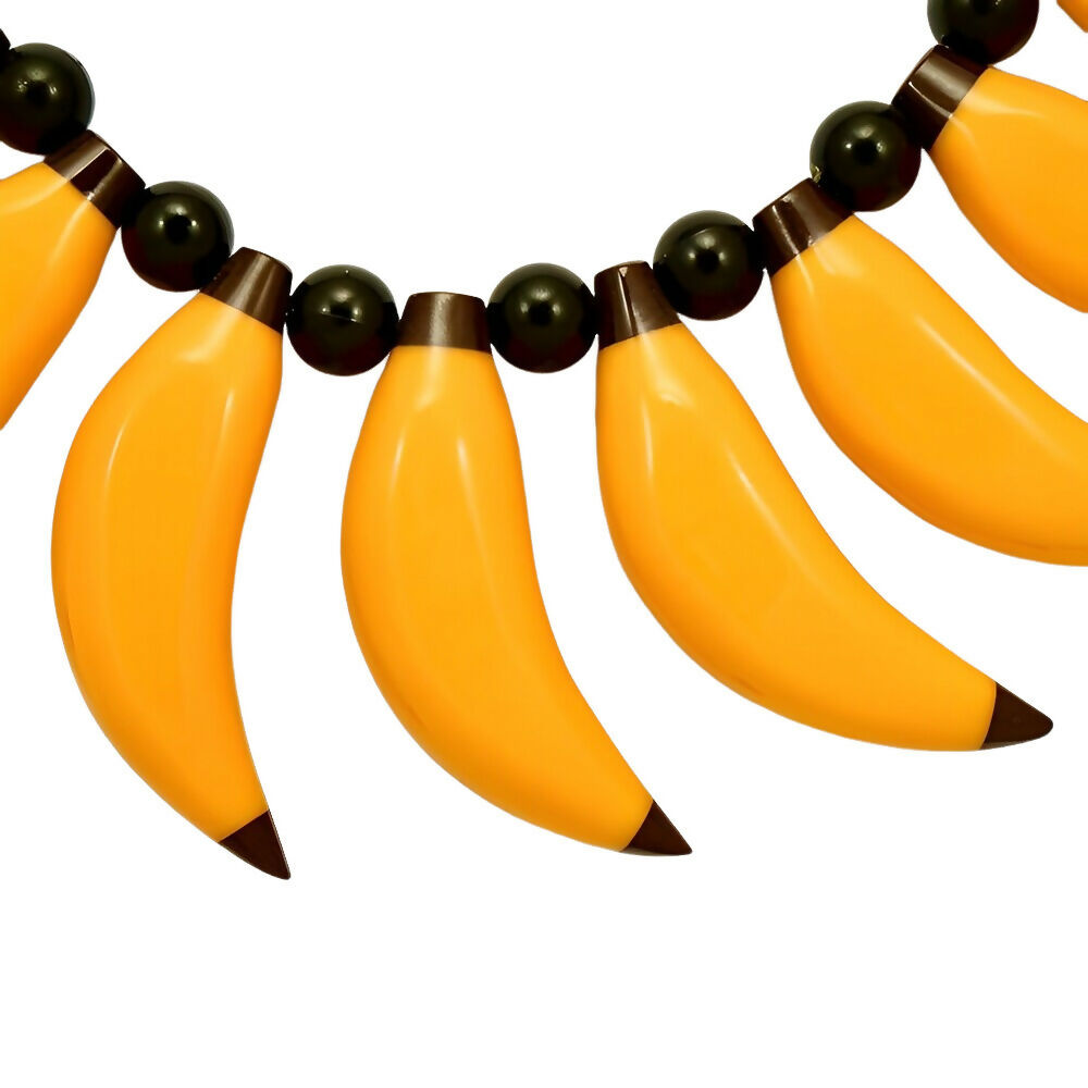 marion-godart-yellow-and-black-shiny-plastic-bananas-and-black-bead-necklace-2p