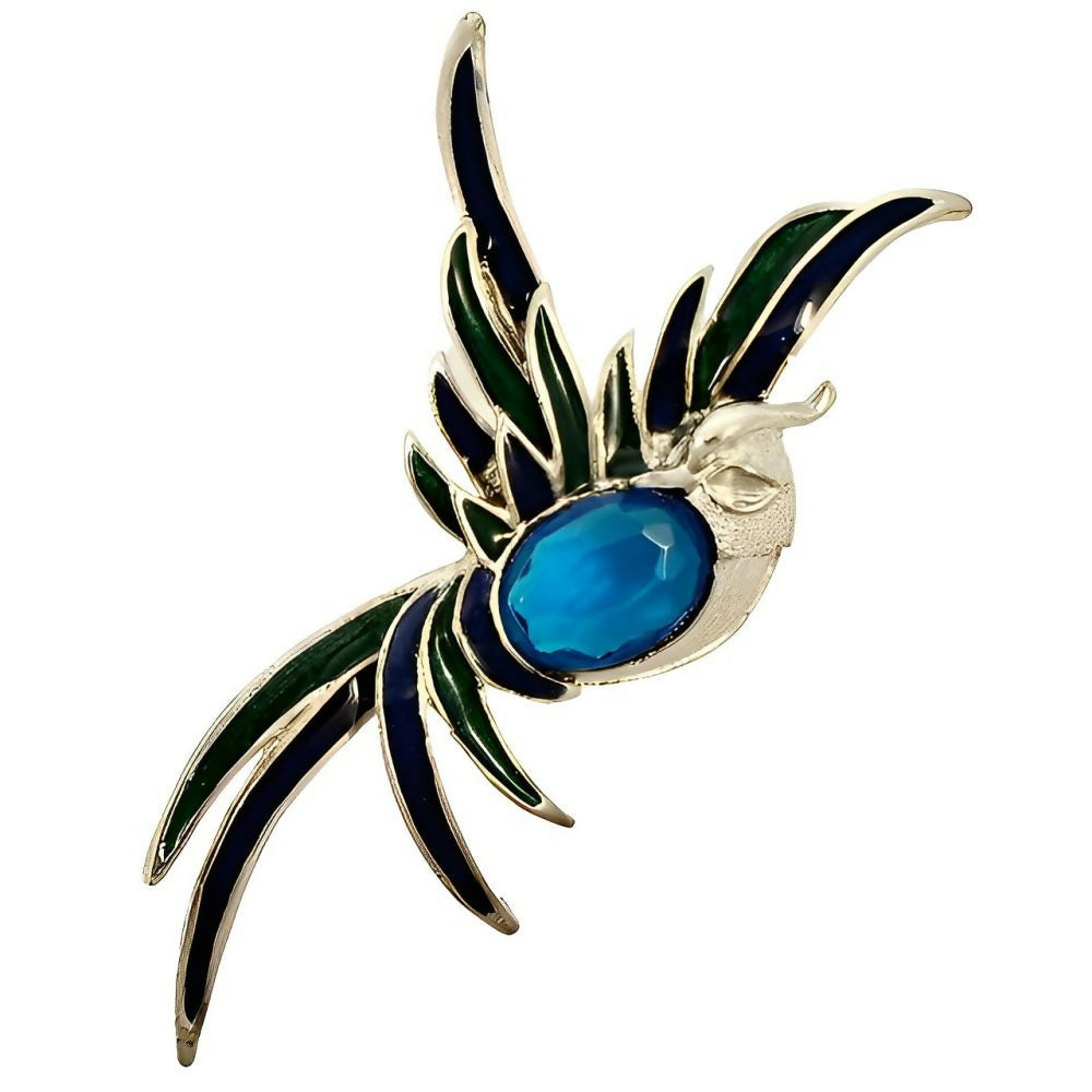 silver-plated-blue-and-green-enamel-bird-brooch-circa-1980s - 1z