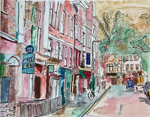 Denmark St (Tin Pan Alley) London - PRINT