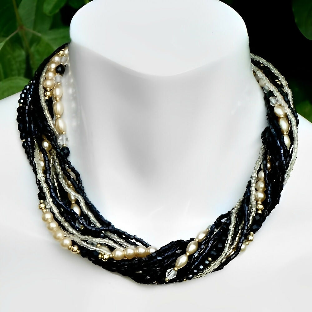 pierre-cardin-gold-tone-and-glass-bead-necklace-with-a-rhinestone-clasp-1980s-4p