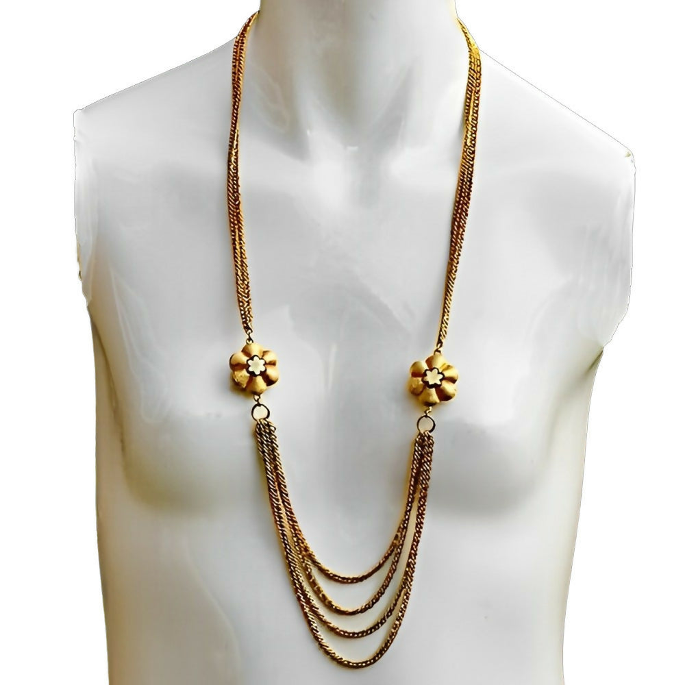 roget-gold-plated-multi-strand-chain-flower-necklace-2z