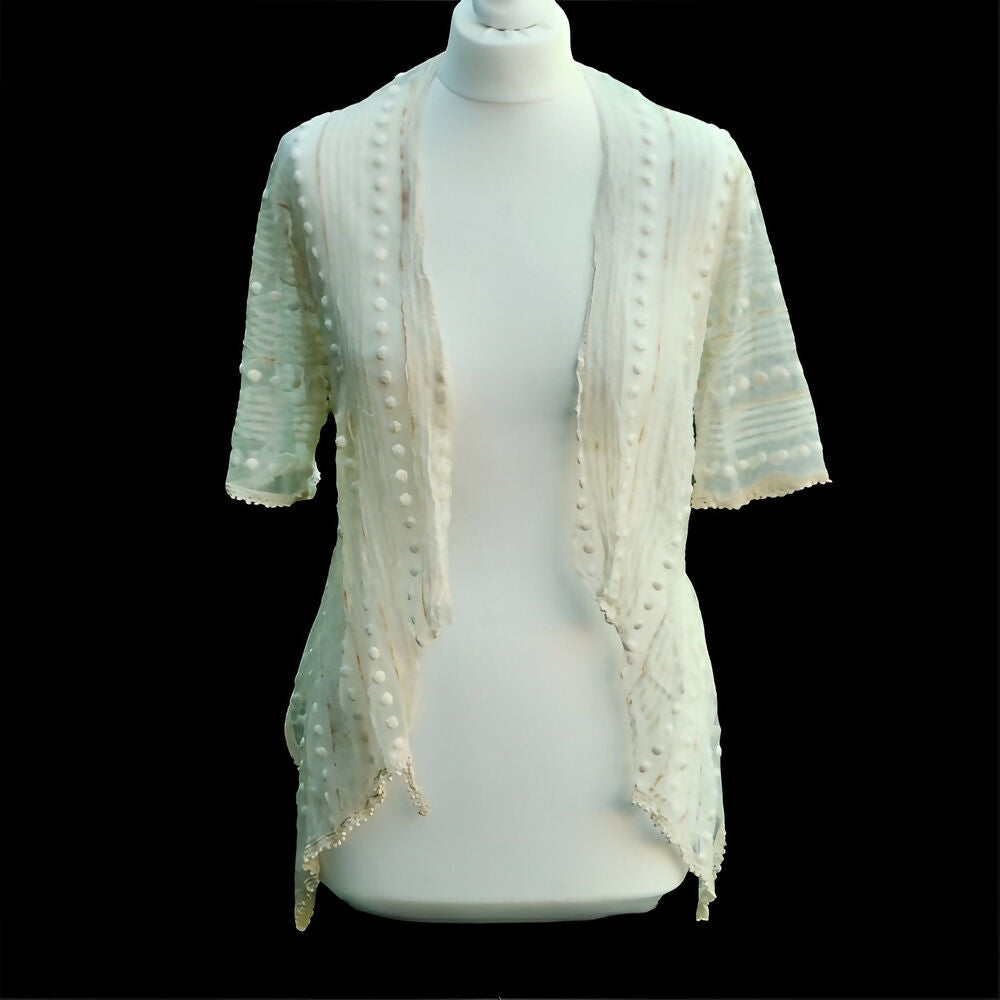 antique-cream-net-lace-jacket-with-pleated-and-fabric-circle-design-7p