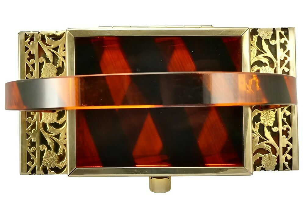 tyrolean-new-york-gold-tone-filigree-black-and-orange-striped-lucite-handbag-2p