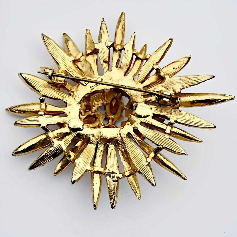 gold-plated-and-blue-rhinestone-brooch-by-exquisite-circa-1960s - 3z