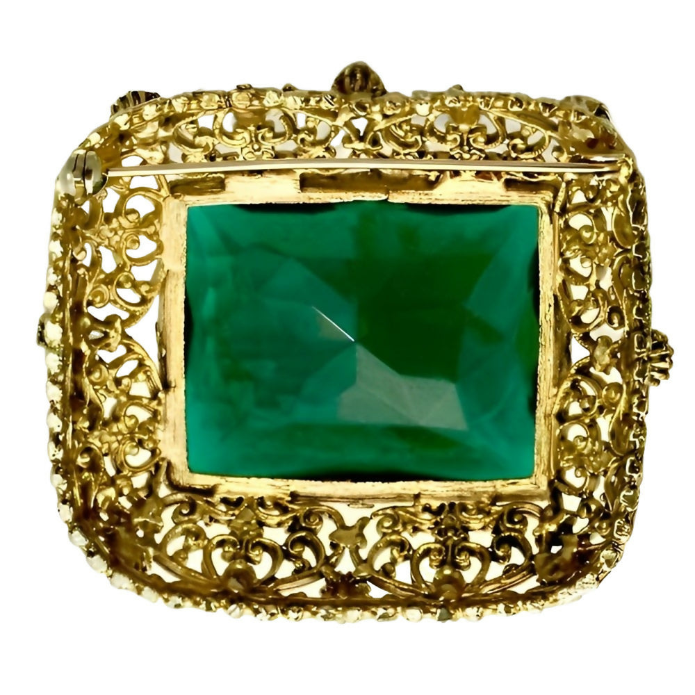 gold-plated-filigree-and-emerald-green-glass-statement-brooch-circa-1960s-2zo