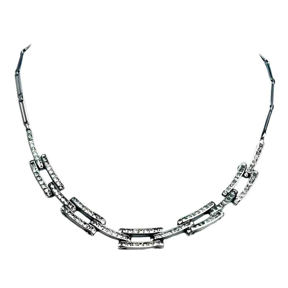 schreiber-hiller-art-deco-drgm-silver-tone-rhinestone-link-necklace-bracelet-2z(1)