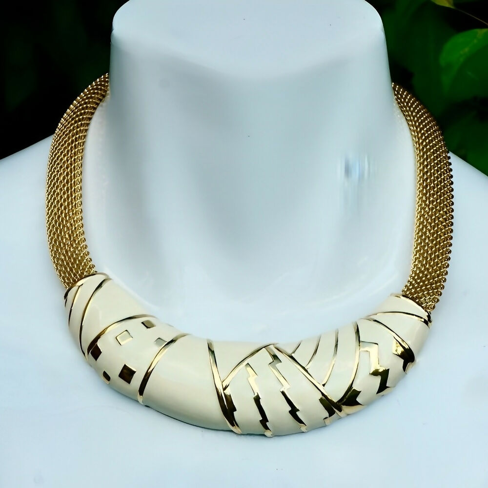 monet-gold-plated-mesh-and-cream-enamel-necklace-and-earrings-set-circa-1980s-2p