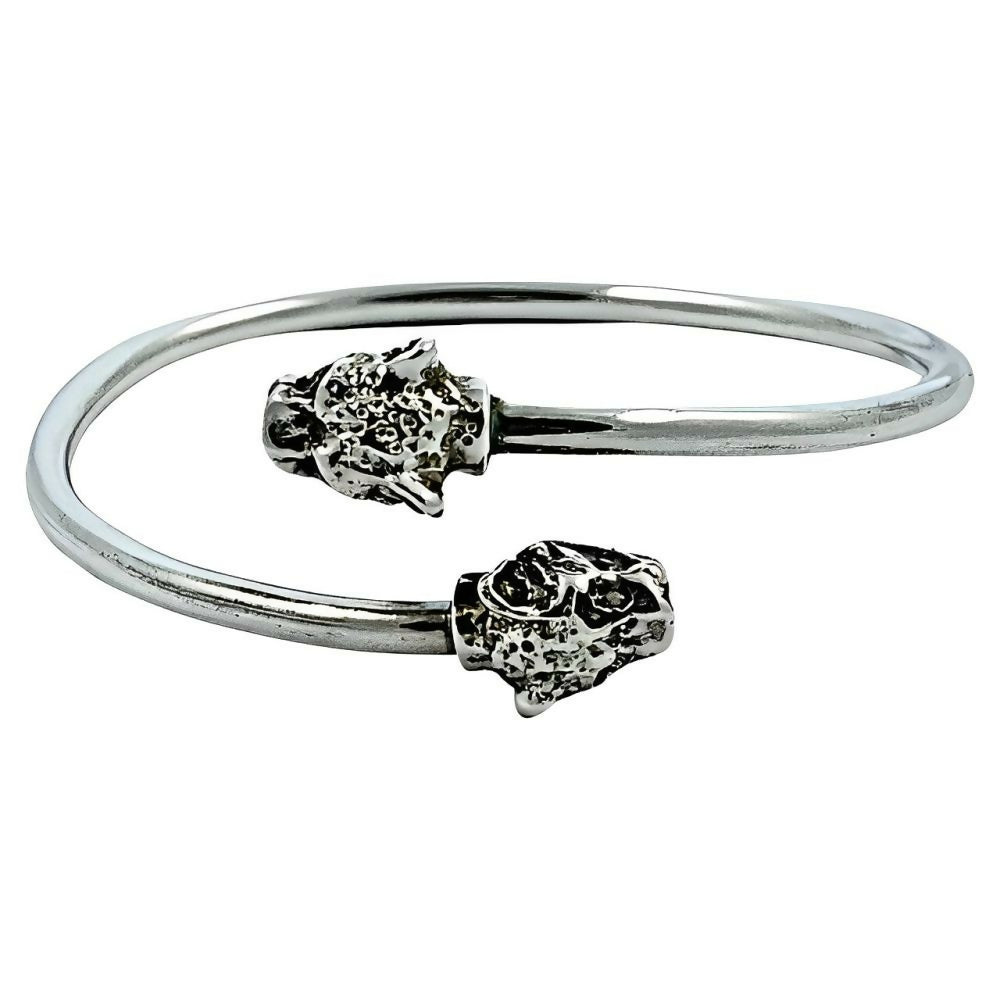 Heavy-Silver-Leopard-Heads-Bangle-Bracelet-1z