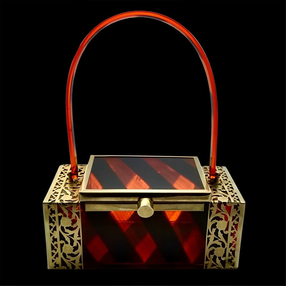 tyrolean-new-york-gold-tone-filigree-black-and-orange-striped-lucite-handbag-9p